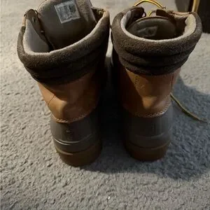Sperry Tan and Gray Waterproof Boots Men’s size 11 Gloucester Duck Boots Tan | Sperry main image 4